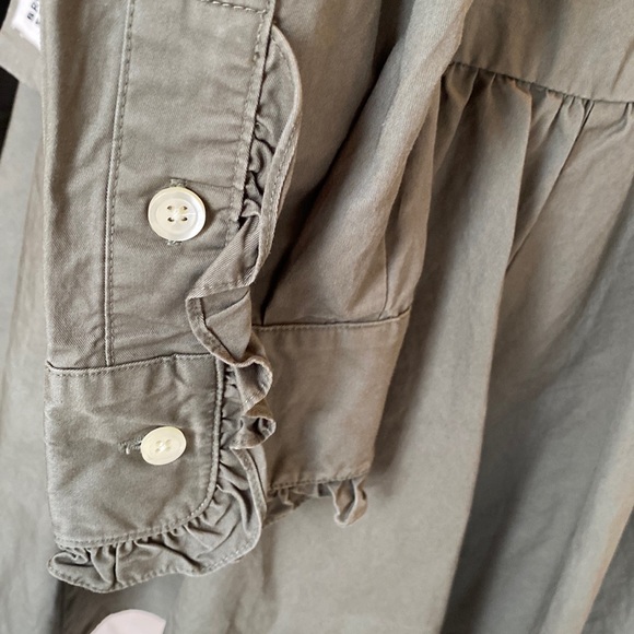 Kate Spade Broome Street Ruffled Ilive Poplin Shirtdress Size Medium - Picture 11 of 15